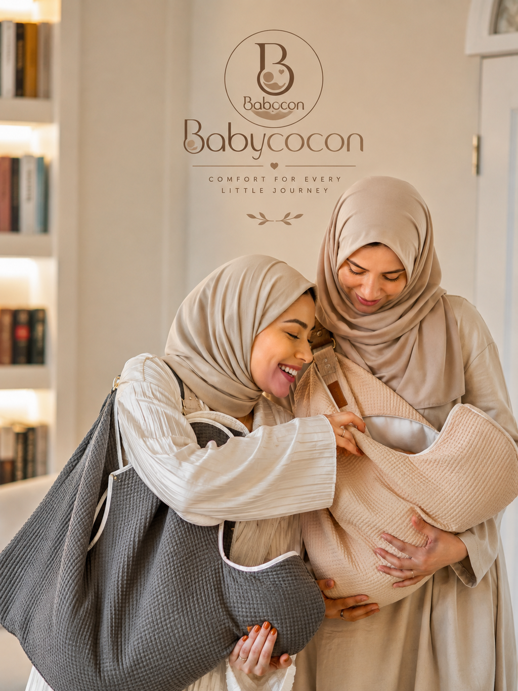 قطن موسلين 100% | نقّليه وهو راقد  Babycocon حاملة نقل الرضيع