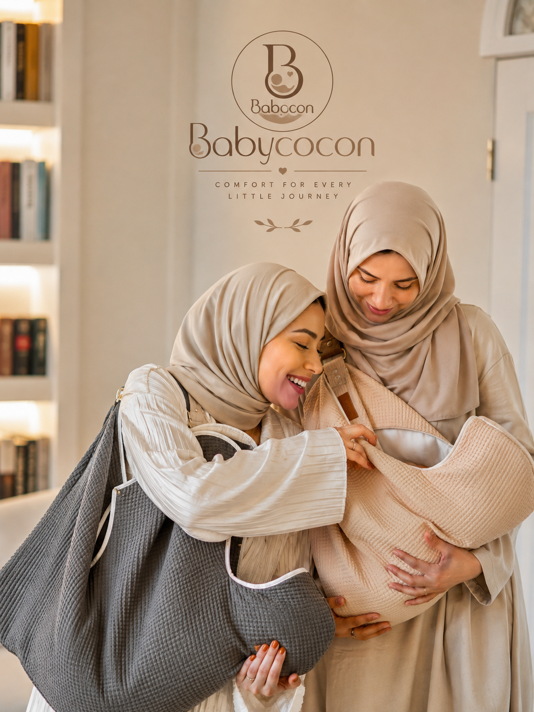 قطن موسلين 100% | نقّليه وهو راقد  Babycocon حاملة نقل الرضيع